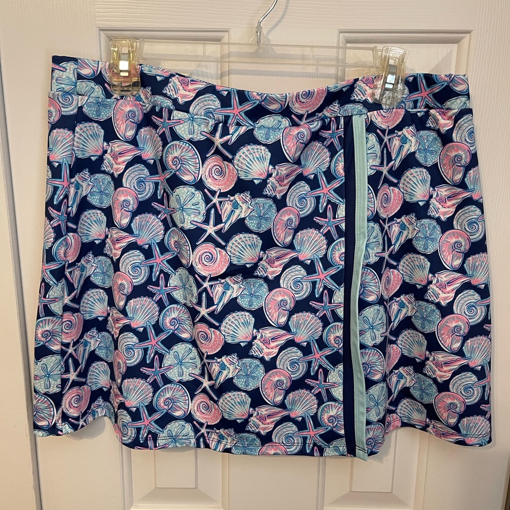 Simply Southern Seashell Starfish Skort Size XL